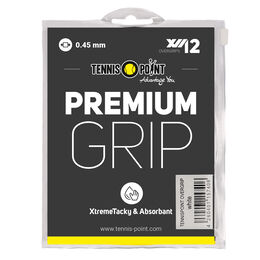 Sobregrips Tennis-Point Premium Grip weiß 12er